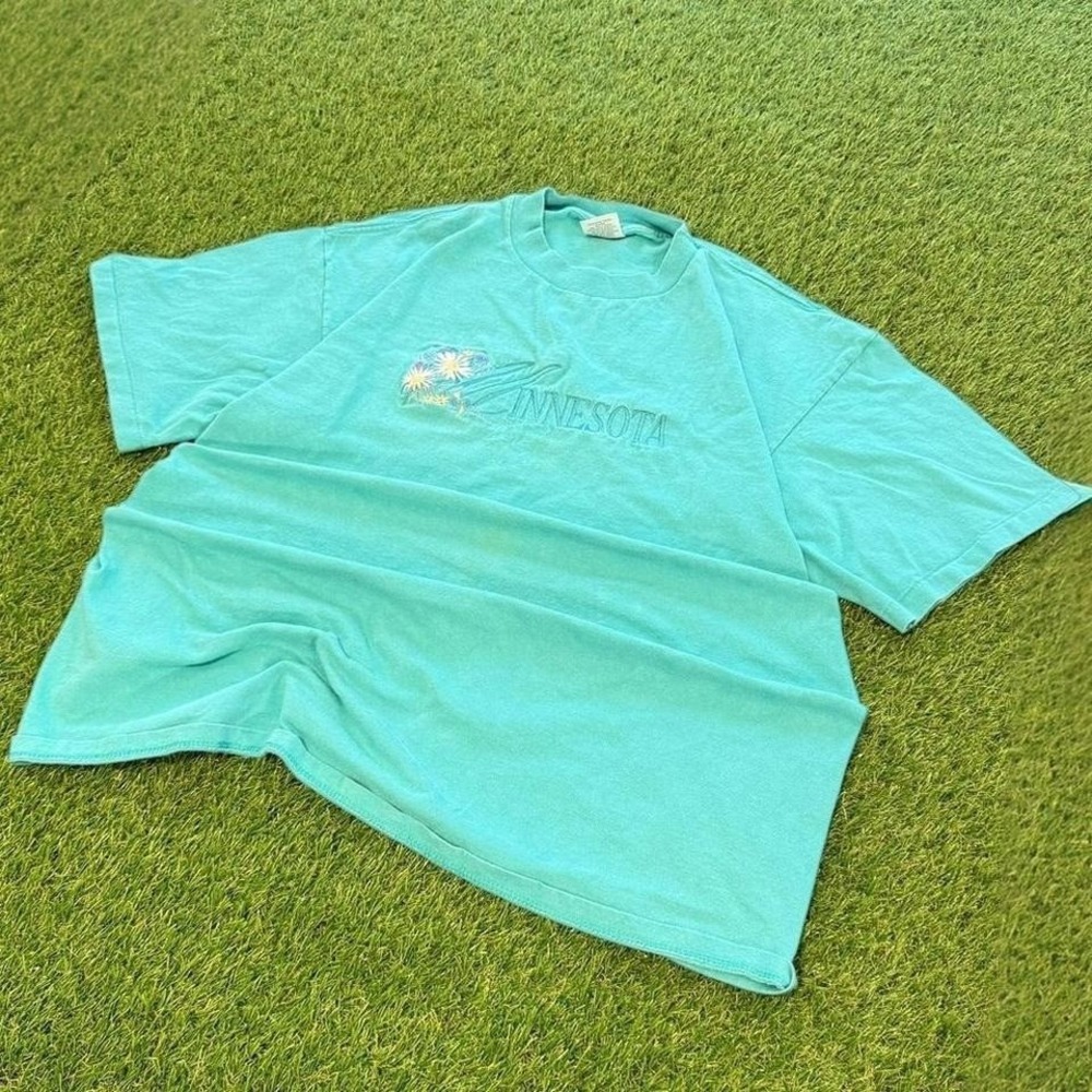 Vintage 90s Minnesota blue cotton t-shirt XL